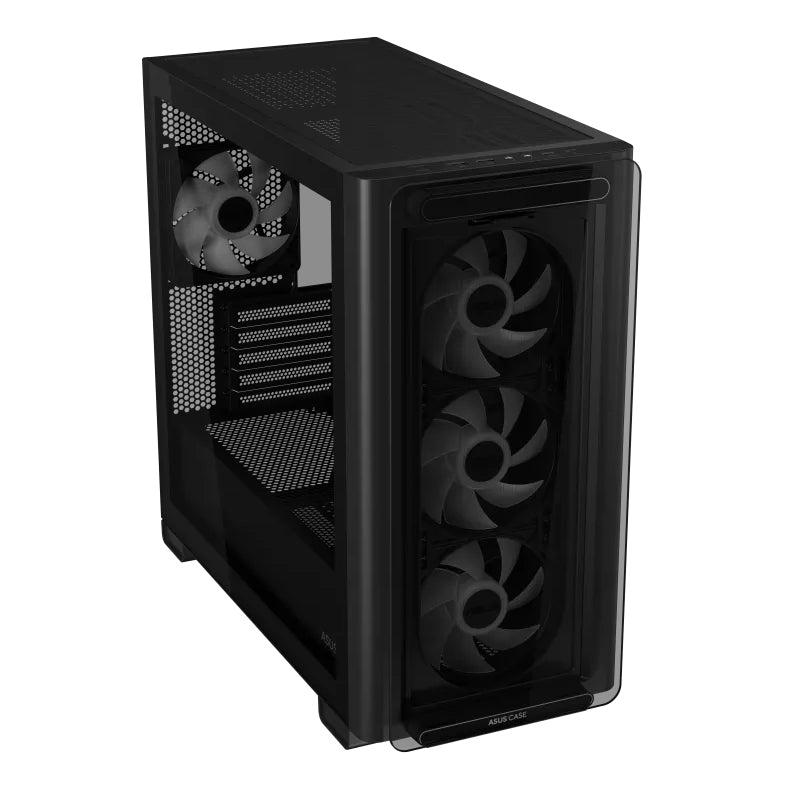 Asus A23 Plus Tempered Glass M-ATX Gaming PC Case (4 ARGB Fans Included)