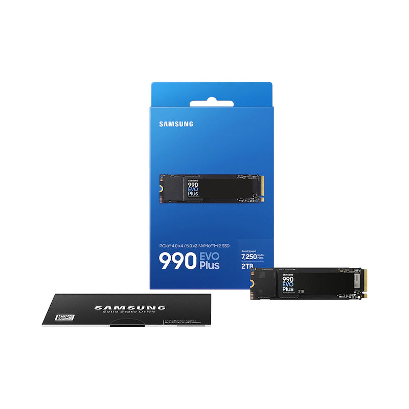 Samsung 990 EVO Plus 2 TB PCIe Gen 4x4, Gen 5x2 M.2 2280 NVMe Internal SSD