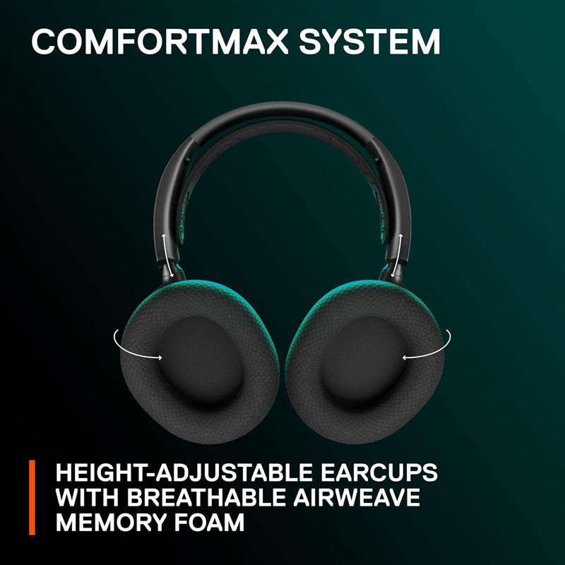 SteelSeries Arctis Nova 7 WIRELESS Gaming Headset for PC, Playstation & Xbox, USB-C dongle, Black