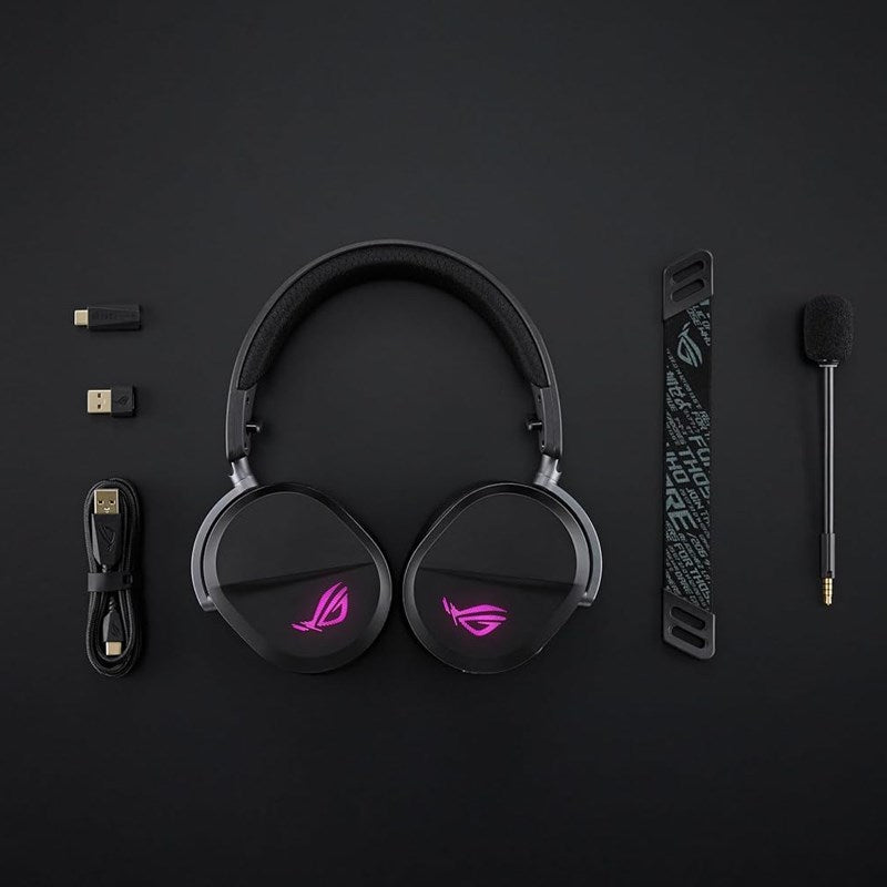 Asus ROG Pelta Wireless RGB Gaming Headset For PC, MAC, PS4/PS5, Switch - Black