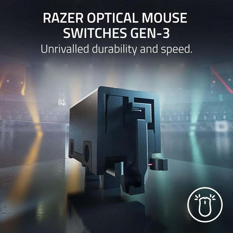 Razer DeathAdder V3 HyperSpeed Ultra-lightweight Wireless Ergonomic Esports Gaming Mouse - Black