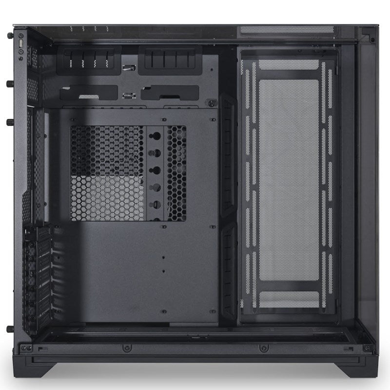 LIAN LI O11 VISION Tempered Glass Mid Tower Gaming Case - Chrome (Fans Not Included)