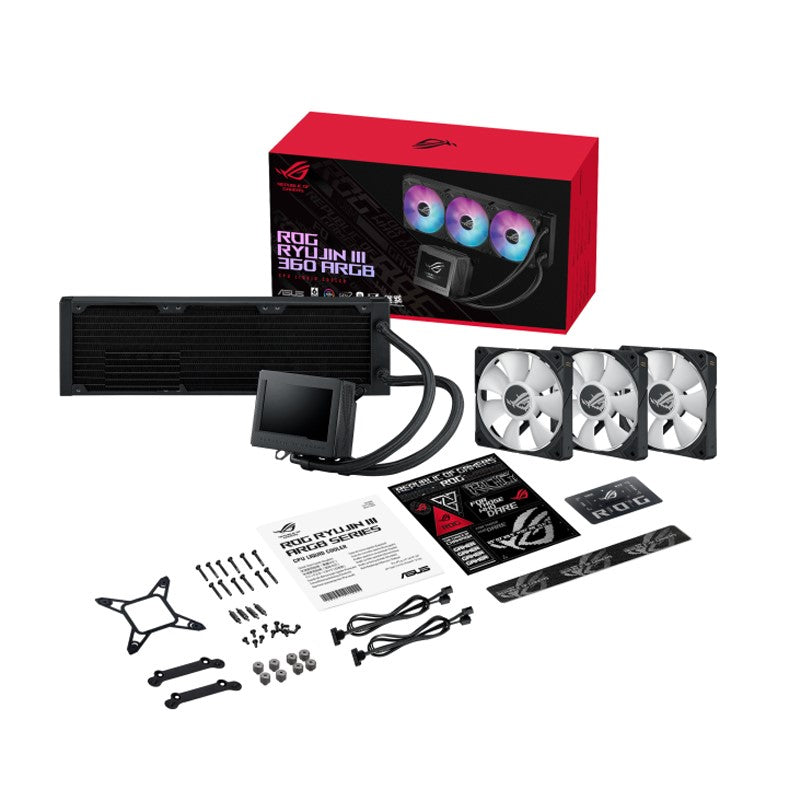 Asus ROG RYUJIN III 360 ARGB Liquid CPU Cooler - Black