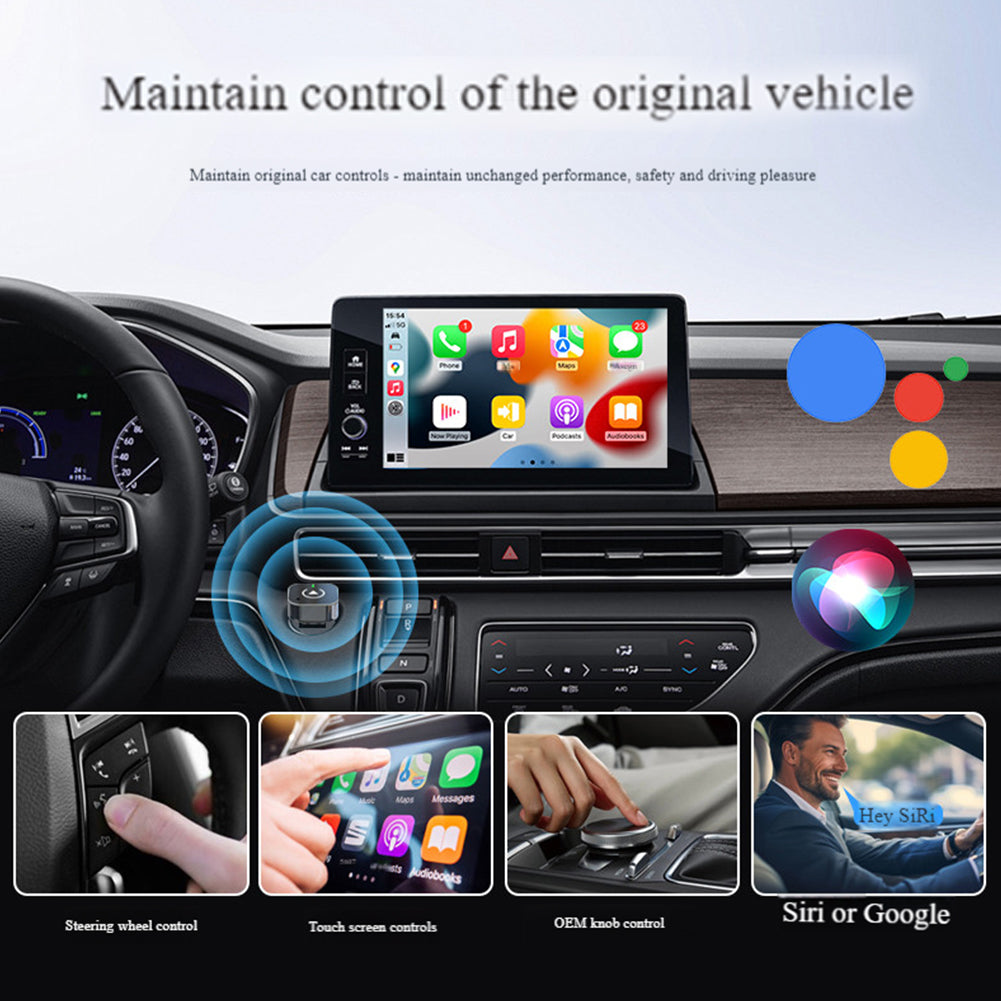 2 In 1 CarPlay Android Auto Box Turn Wired CarPlay Android Auto To Wireless CarPlay