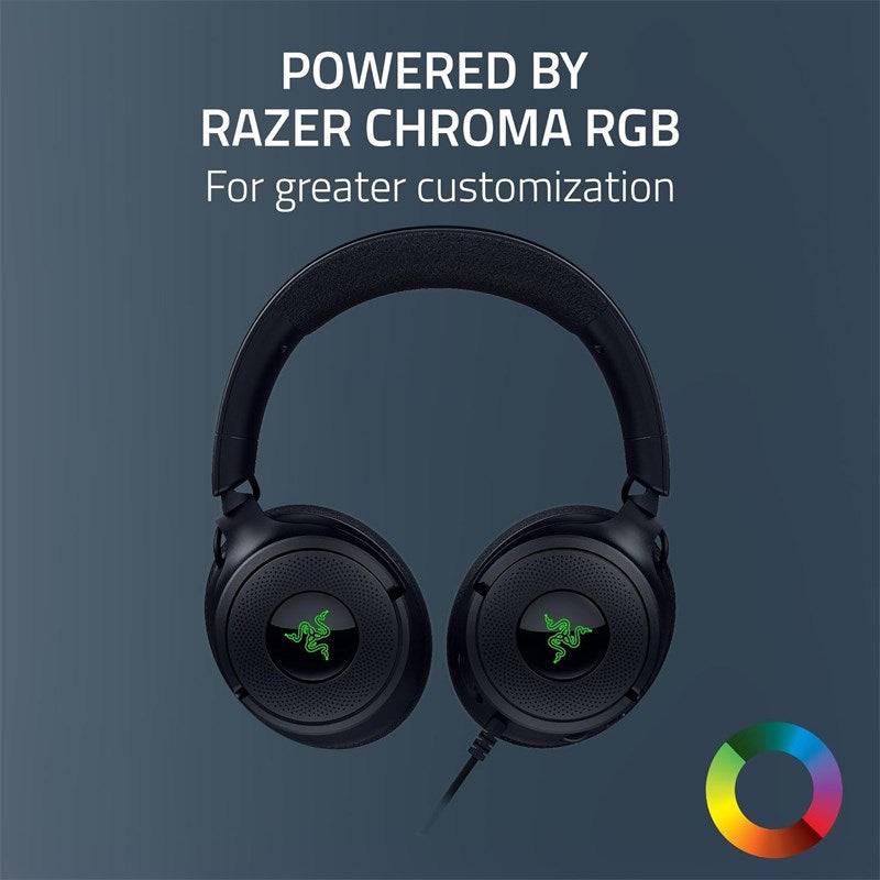 Razer Kraken V4 X Wired USB-C Gaming Headset for PC, PS5, Switch, Mobile - Black