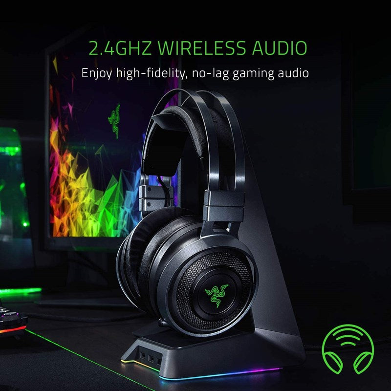 Razer Nari Ultimate Thx Spatial Audio 2.4Ghz Wireless Gaming Headset for PC, PS4, Xbox1, Switch, & Mobile