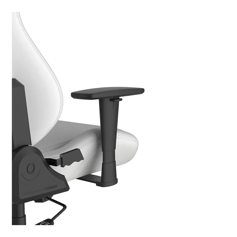 DXRacer Drifting Series XL Gaming Chair - White + GAMEON 3in1 L-Shaped Slayer II XL Series Gaming Desk - Black