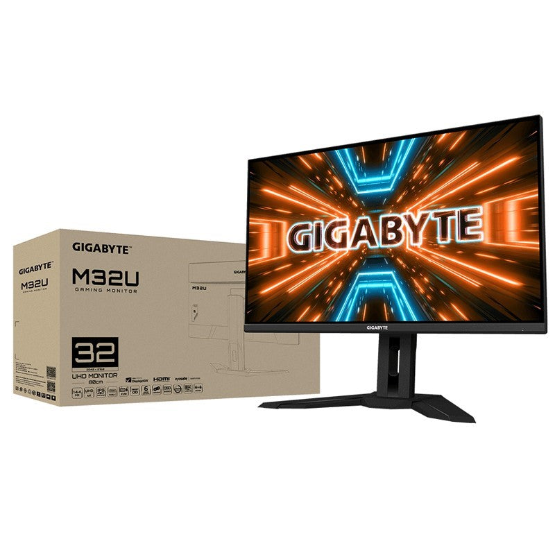 Gigabyte M32U 32” 4K UHD IPS, 144Hz, 1ms, HDMI 2.1, Free-Sync Premium Gaming Monitor - Black