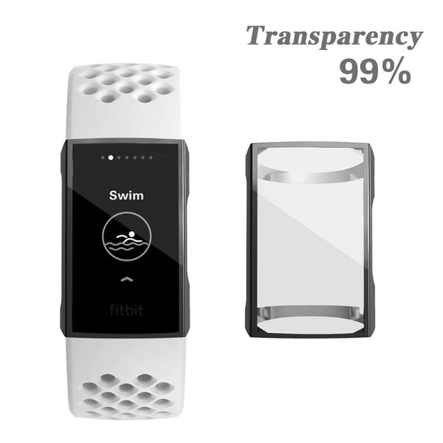 Fitbit Charge 3 Protective Shell Cover - Silver