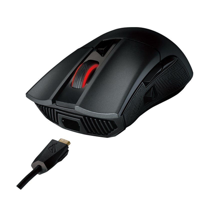 Asus ROG Gladius II Wired RGB Optical Ergonomic Gaming Mouse - Gun-Metal Grey