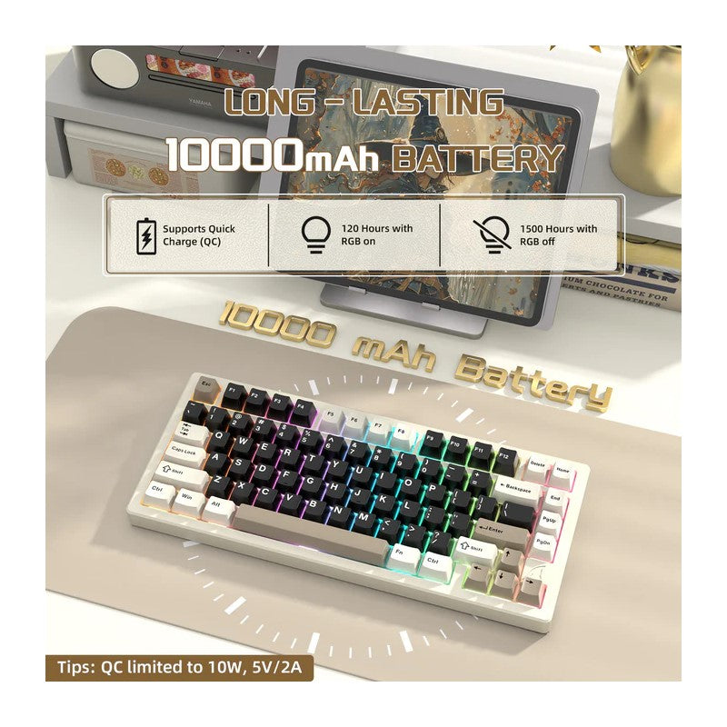 ATTACK SHARK X75 75% VIA Wireless Gasket Full Aluminum Mechanical Keyboard