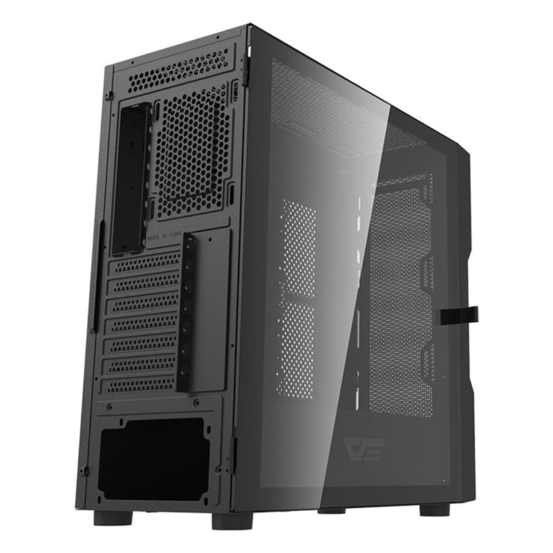 حقيبة الألعاب Aigo DarkFlash DK431 Mesh E-ATX Full Tower (مع 4 مراوح ARGB باللون الأسود) - أبيض