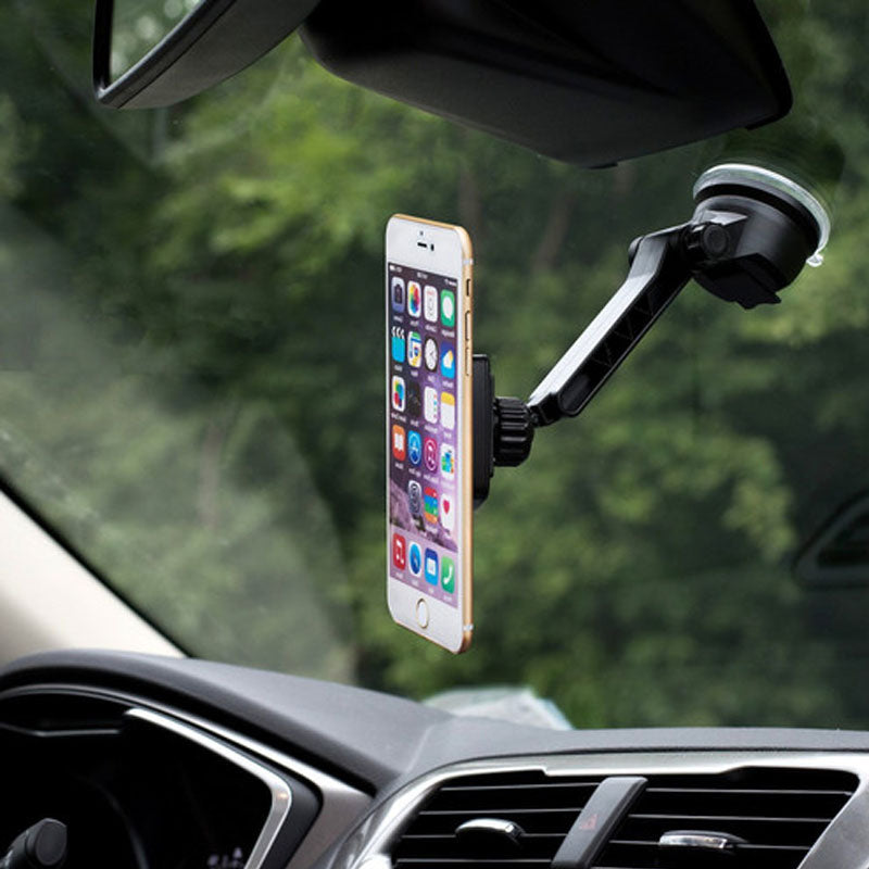 Wizgear Magnetic Car Mount with Long Arm - Black
