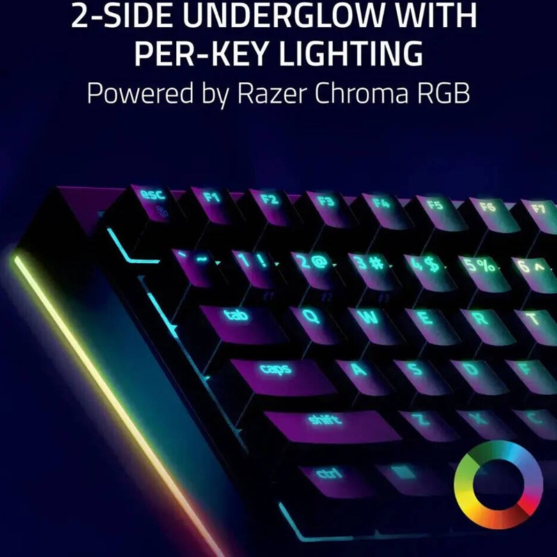 Razer BlackWidow V4 Pro 75% Wireless Hot-swappable RGB Gaming Keyboard (US Layout) - Black