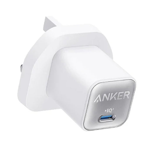 Anker USB C GaN Charger 30W, 511 Charger (Nano 3), PIQ 3.0 Foldable PPS Fast Charger, White