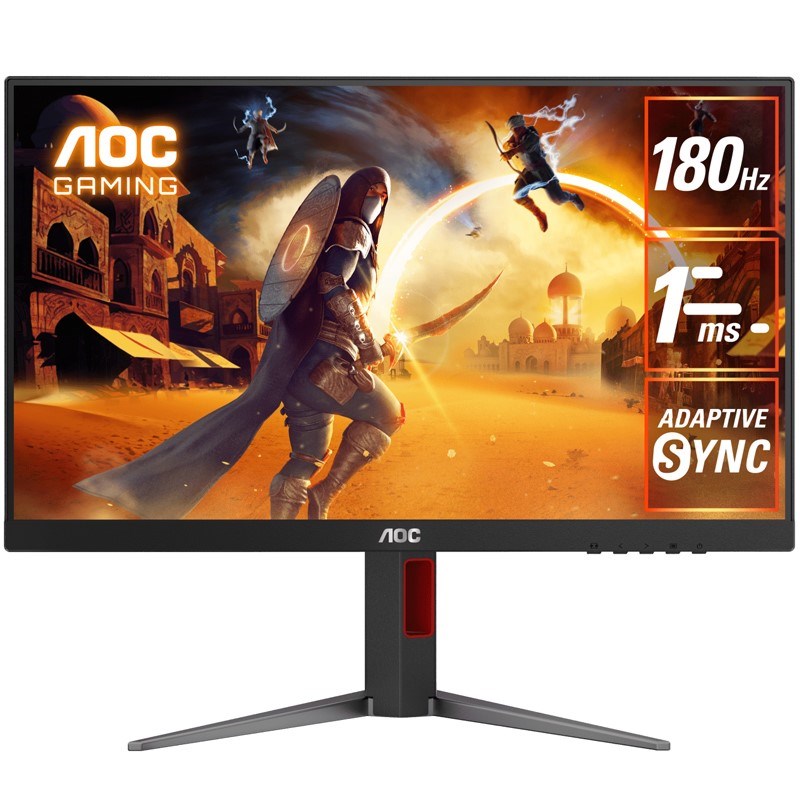 AOC AG246FK6 24" FHD, 610Hz, 0.5ms, HDMI 2.1, TN Gaming Monitor - Black