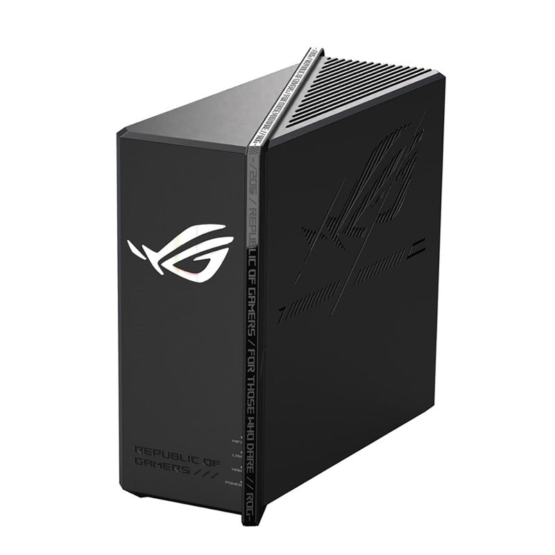 Asus ROG Strix GS-BE18000 Tri-Band Wi-Fi 7 Gaming Router (320 MHz Bandwidth, 4096-QAM, 8 x 2.5G Ports, Mobile Game Mode, Aura RGB, AiMesh, VPN, up to 300 m² Coverage)