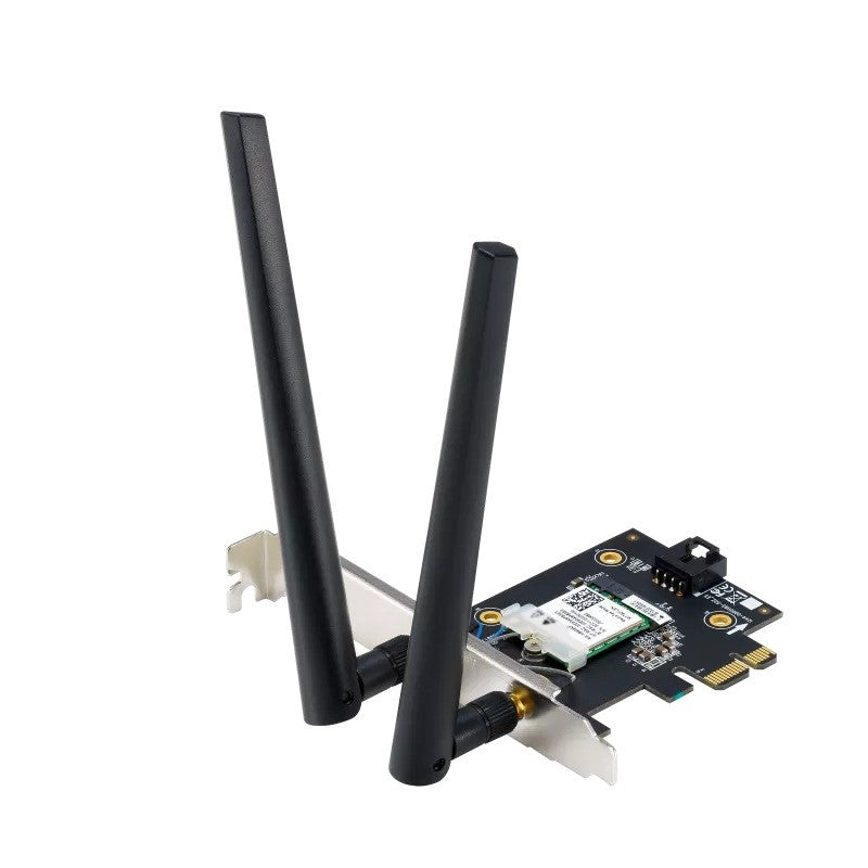 Asus Wi-Fi 7 PCI-E Adapter with 2 External Antennas, Supporting 6 GHz Band, 4096-QAM, Bluetooth 5.4, WPA3 Network
