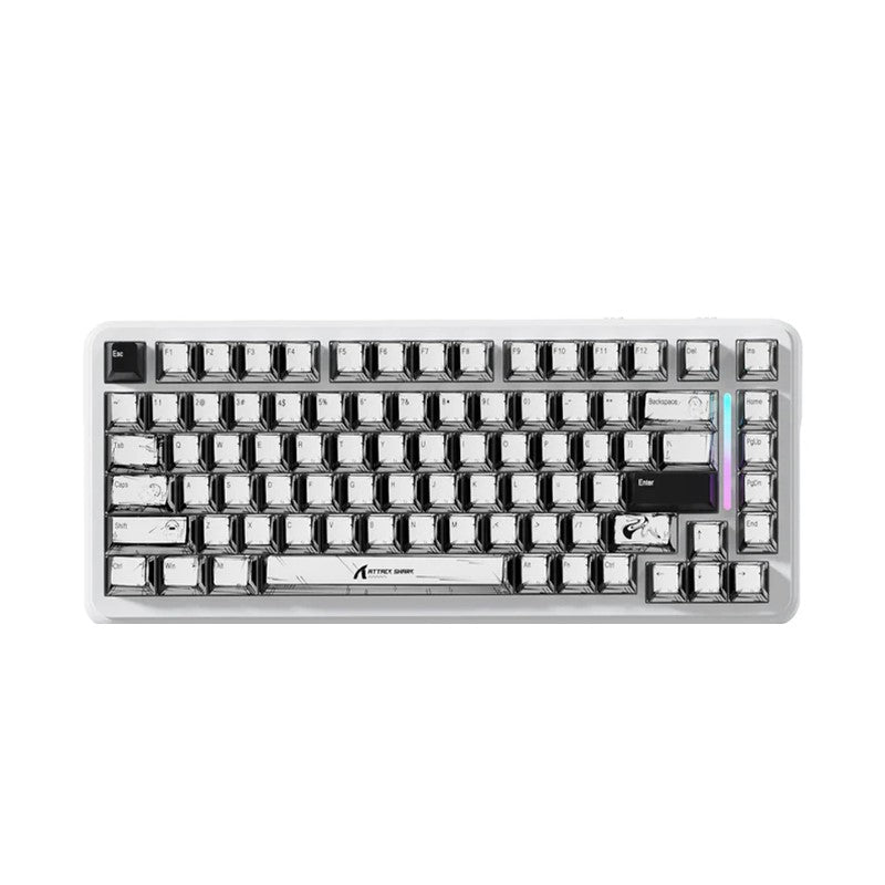 ATTACK SHARK X82PRO HE 75%, 8KHz, 0.01mm RT Wireless Tri-Mode Gaming Keyboard Magnetic Switch