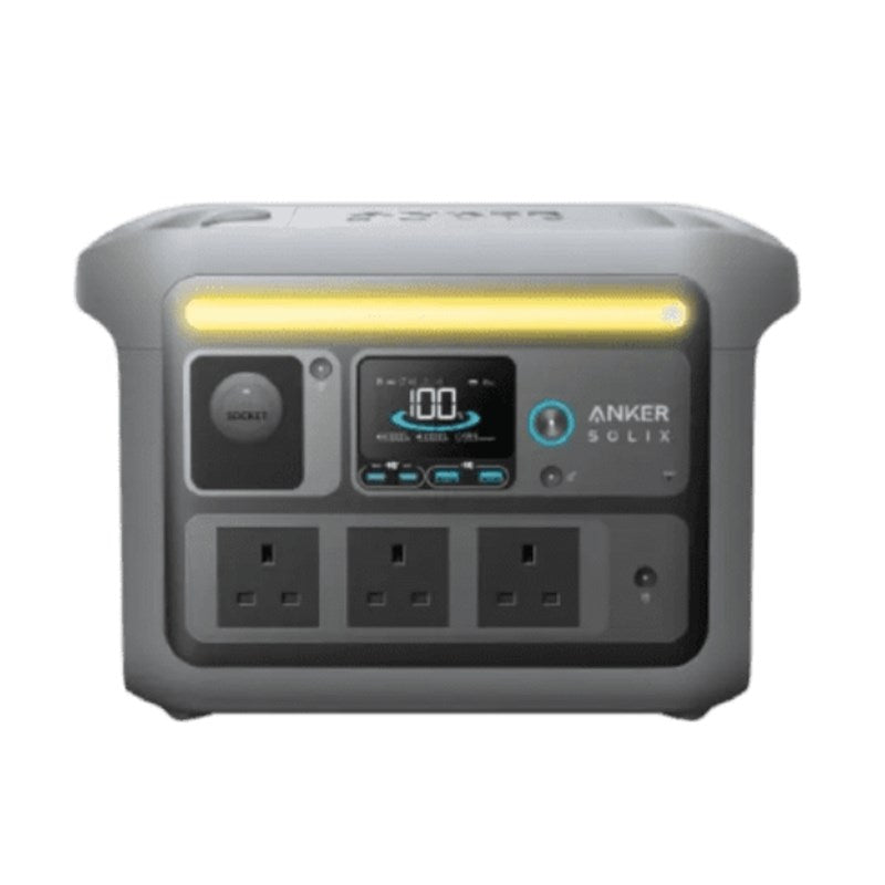Anker SOLIX C800 Plus Portable Power Station (1200W / 768Wh) With Camping Lights