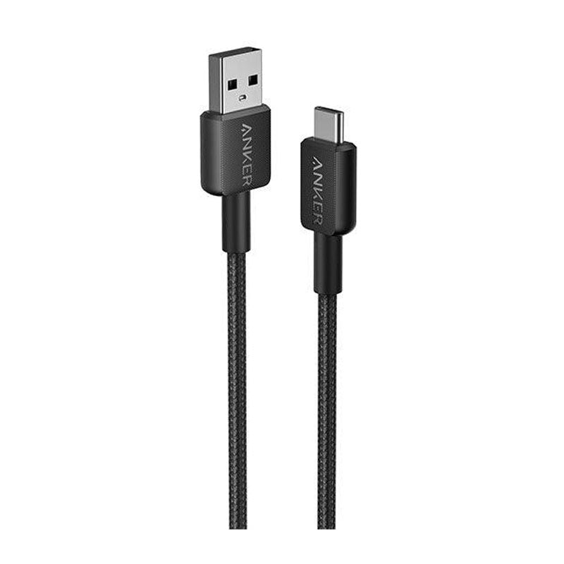 كابل أنكر 322 USB-A إلى USB-C مضفر - أسود