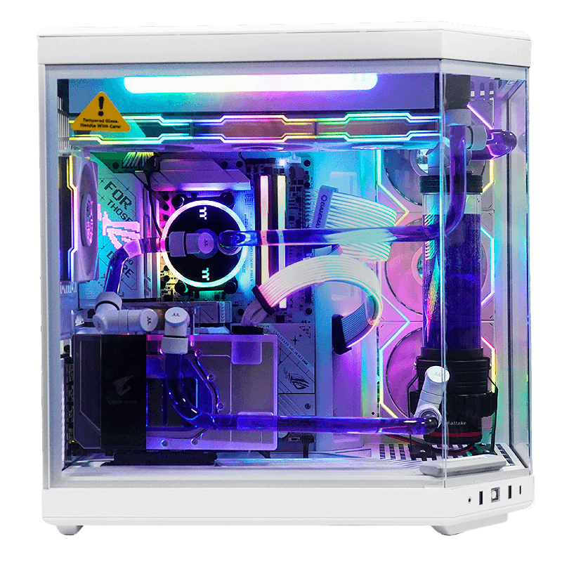 Custom Loop Gaming PC, Ryzen 7 9800X3D, RTX 5080 16GB, Windows 11 Pro