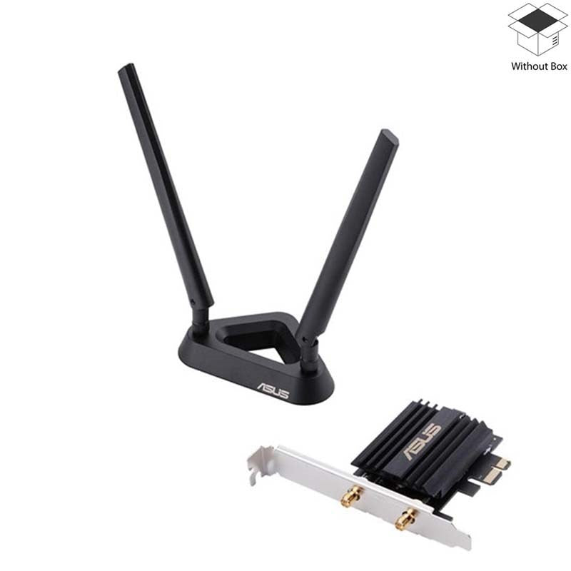 Asus AX3000 Dual Band PCI-E WiFi 6 (802.11ax) Adapter with 2 External Antennas- Open Box