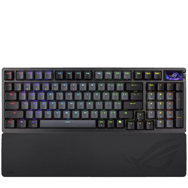 Asus ROG AZOTH 96 HE RGB Wireless 96% Gaming Keyboard with 1.47" Full Color OLED Touchscreen - White