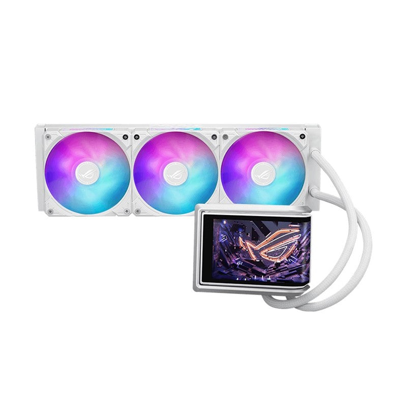 Asus ROG RYUO IV SLC 360 ARGB Liquid CPU Cooler with 6.67" Curved 2K AMOLED Display - Black