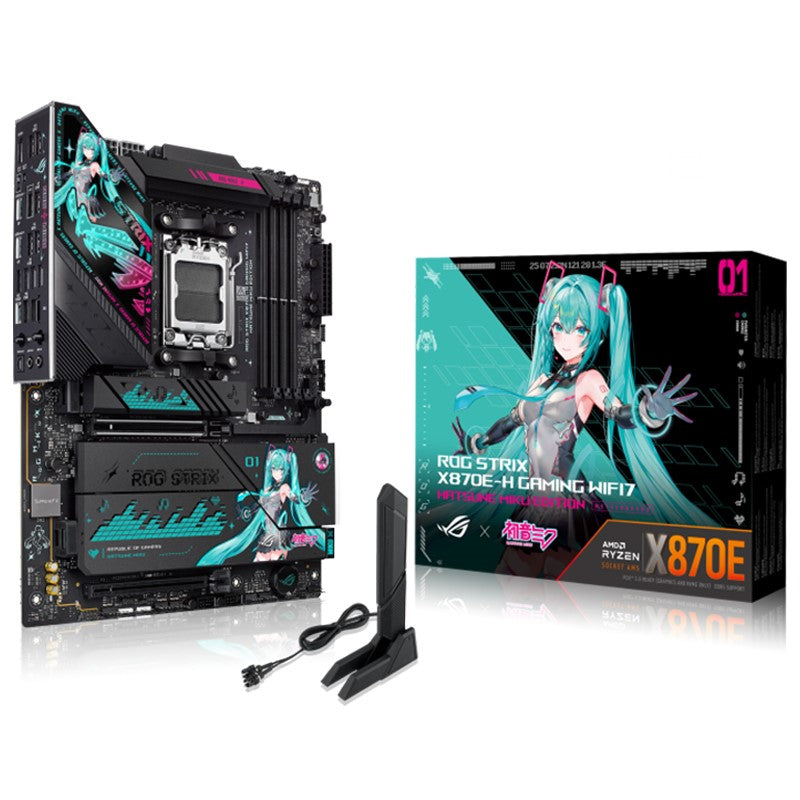 Asus ROG Strix X870E-H GAMING WiFi 7 Hatsune Miku Edition AMD AM5 DDR5 ATX Motherboard
