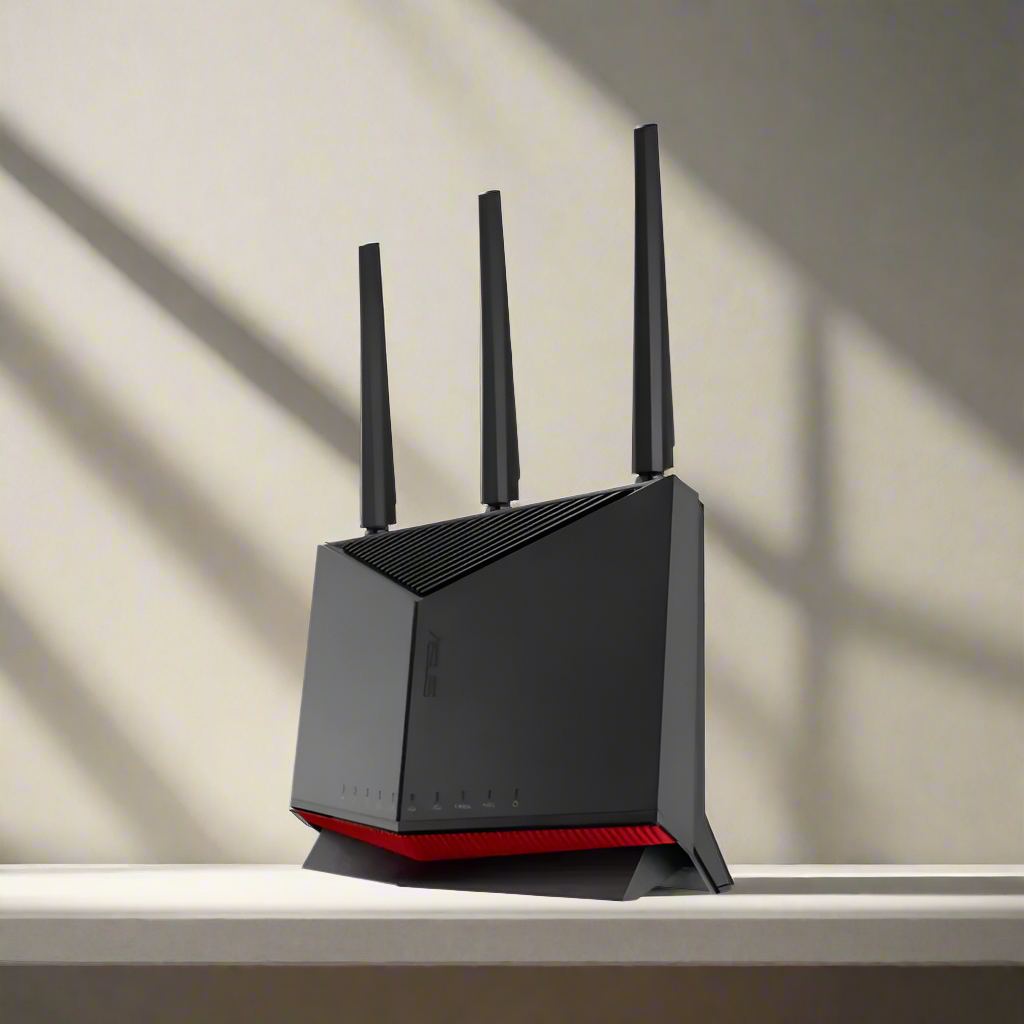 Asus RT-BE86U BE6800 Dual-Band Wi-Fi 7 Router, Supports 4096-QAM, MLO,