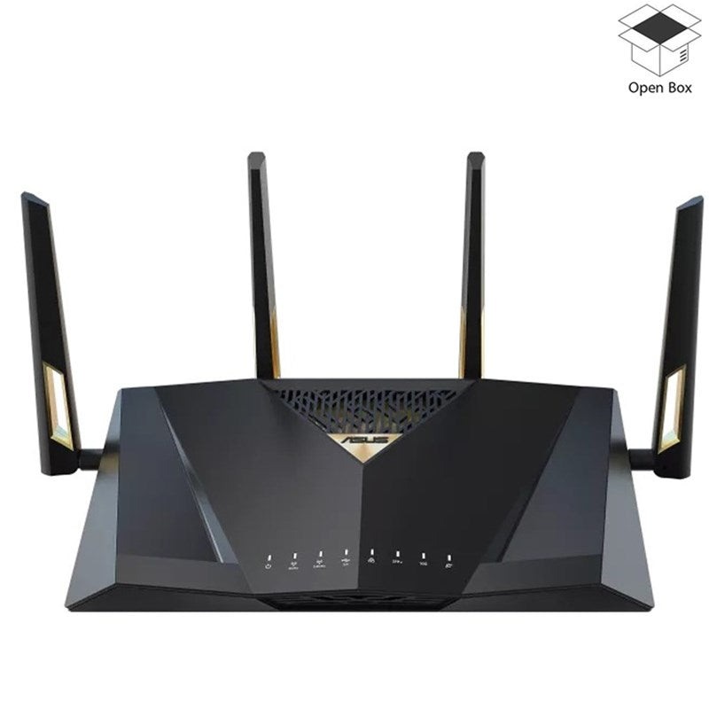 Asus RT-BE88U Dual-band Wi-Fi 7 AiMesh Extendable Performance Router 4K-QAM - Black - Open Box