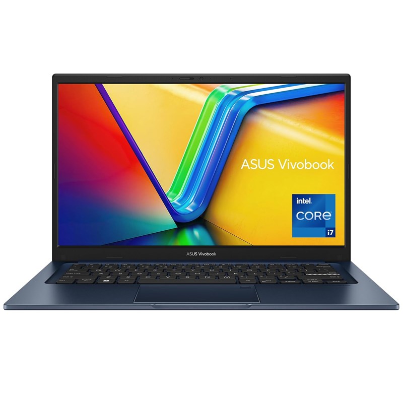 اسوس فيفوبوك 14، معالج إنتل كور i7-1355U، رامات 16 جيجابايت، 512 جيجابايت اس اس دي، شاشة 14 بوصة عالية الدقة (1920x1080)، نظام التشغيل ويندوز 11 هوم - أزرق هادئ