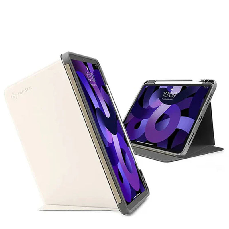 جراب Tomtoc Inspire-B02 iPad ثلاثي الوضع أبيض عاجي