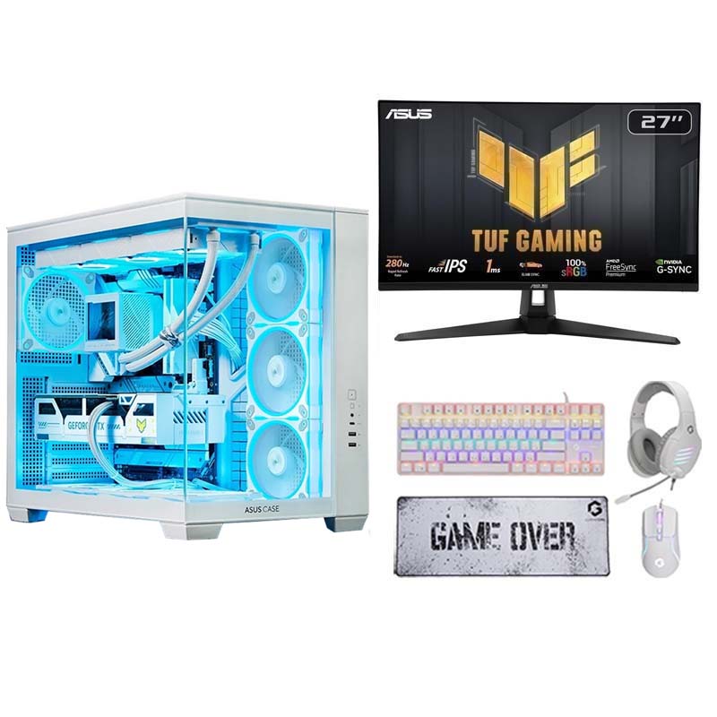 i7 Gaming PC, i7-14700K, RTX 5070 Ti 16GB, Windows 11 Pro with Asus 27