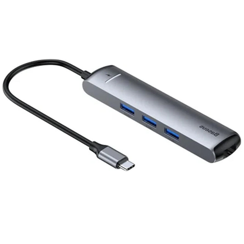 Baseus 6 In 1 Smart Type C Hub , USB, HDMI, Network