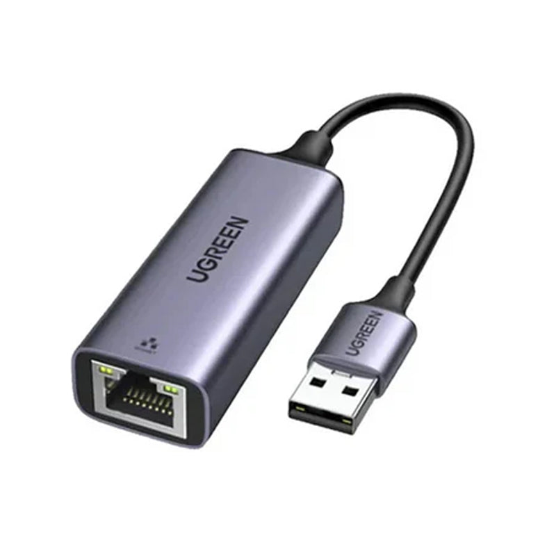 Ugreen USB to RJ45 Ethernet Adapter Aluminum Case (Space Gray), CM209