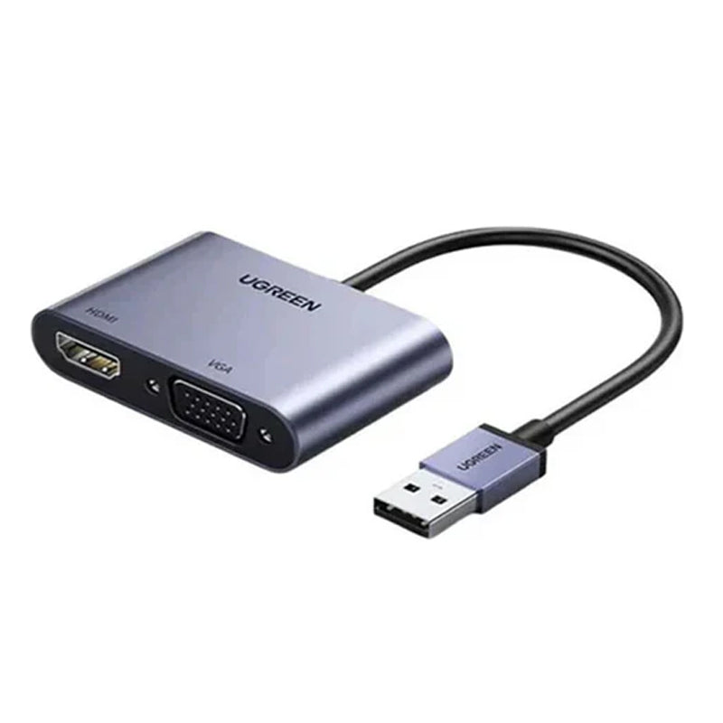 Ugreen USB 3.0 to HDMI+VGA Converter, CM449