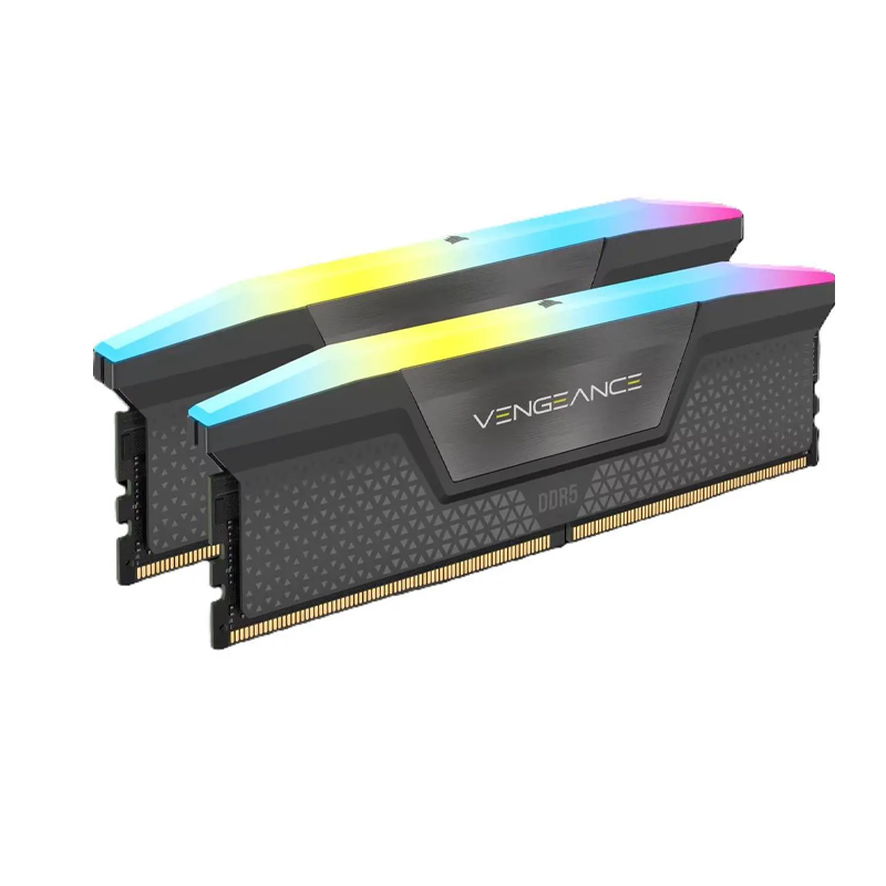 CORSAIR Vengeance RGB 64GB (2x32GB) DDR5 6000MHz C30 Memory Kit - Cool Grey