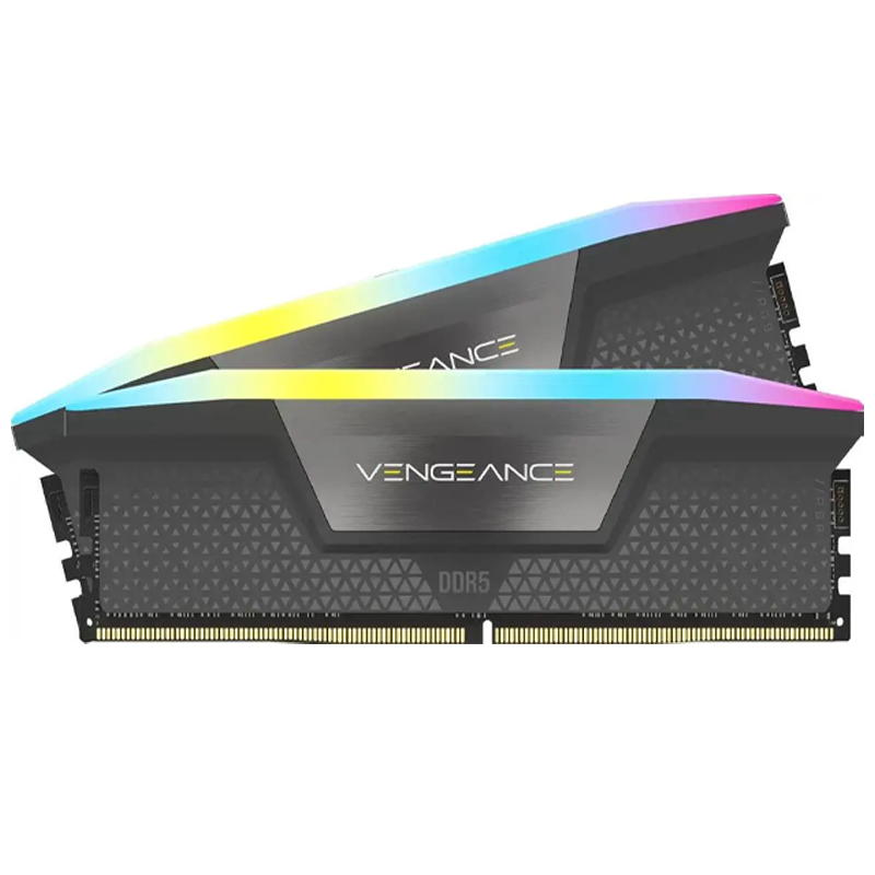 CORSAIR Vengeance RGB 64GB (2x32GB) DDR5 6000MHz C30 Memory Kit - Cool Grey