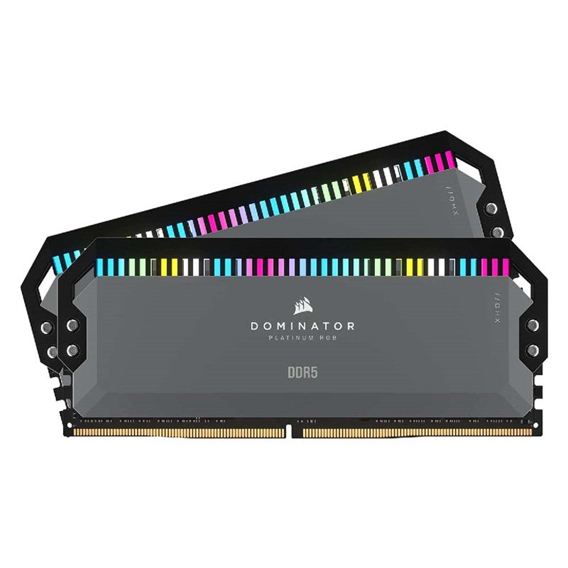 Corsair DOMINATOR PLATINUM RGB 32GB (2x16GB) DDR5 6000MT/s CL30 RAM Memory Kit - Grey