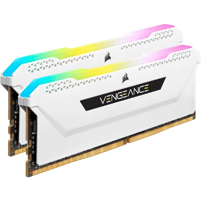 Corsair Vengeance RGB PRO SL 32 GB (2x16 GB) DDR4 DRAM 3600MHz C18 Memory Kit - White