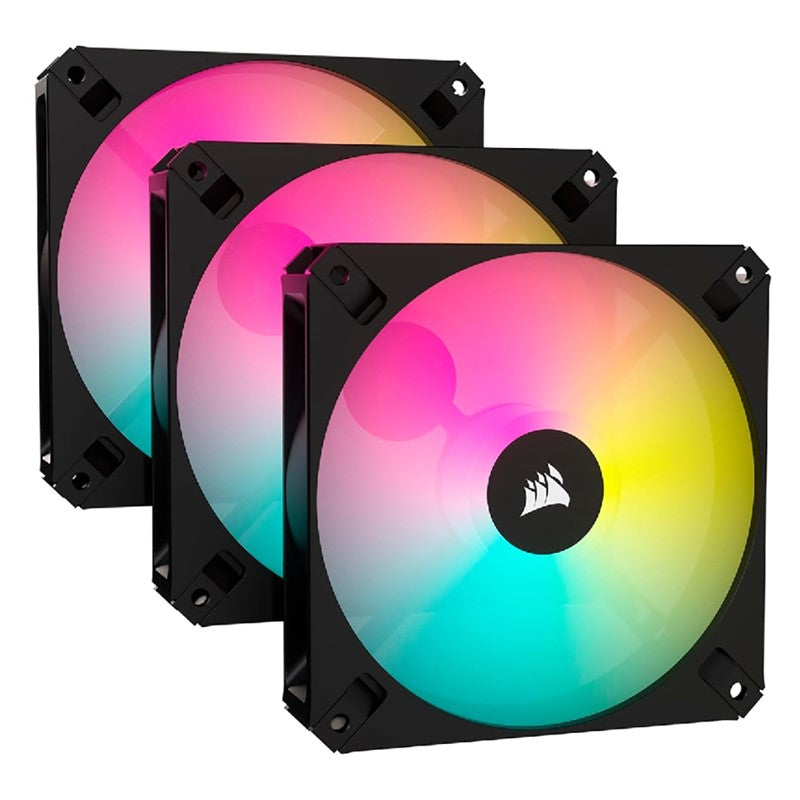 Corsair iCUE AR120 Digital RGB 120mm PWM Fan (Pack of 3) - Black