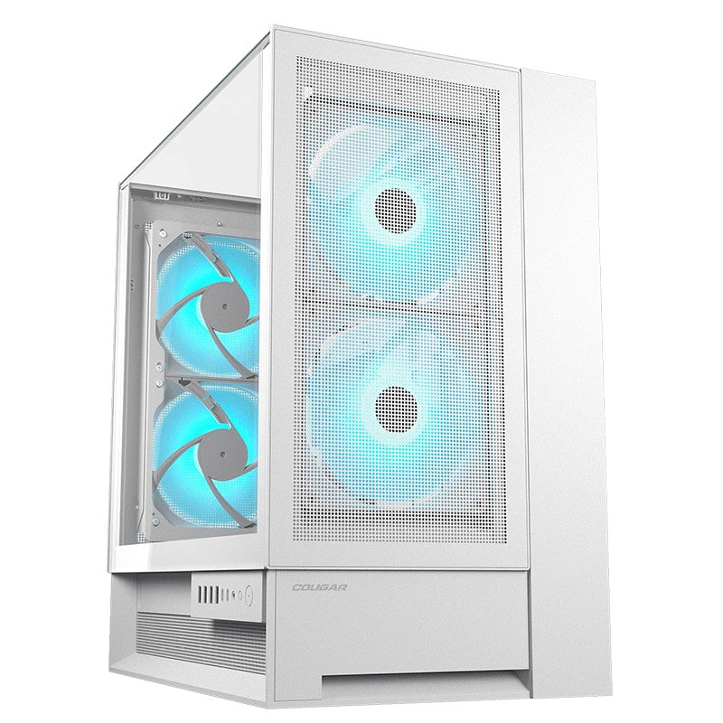 Cougar MX110 RGB ATX Mid Tower Gaming Case - Black (4 x ARGB Fans Included)