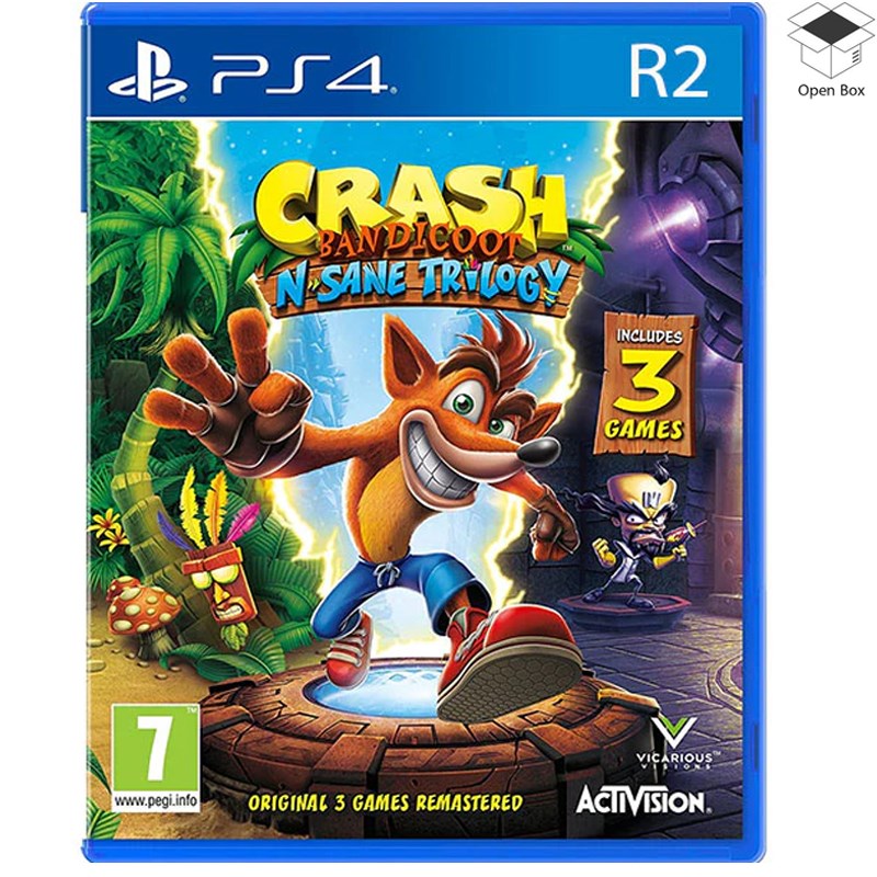 Crash Bandicoot N. Sane Trilogy For Playstation 4 (PS4) - R2 - Open Box