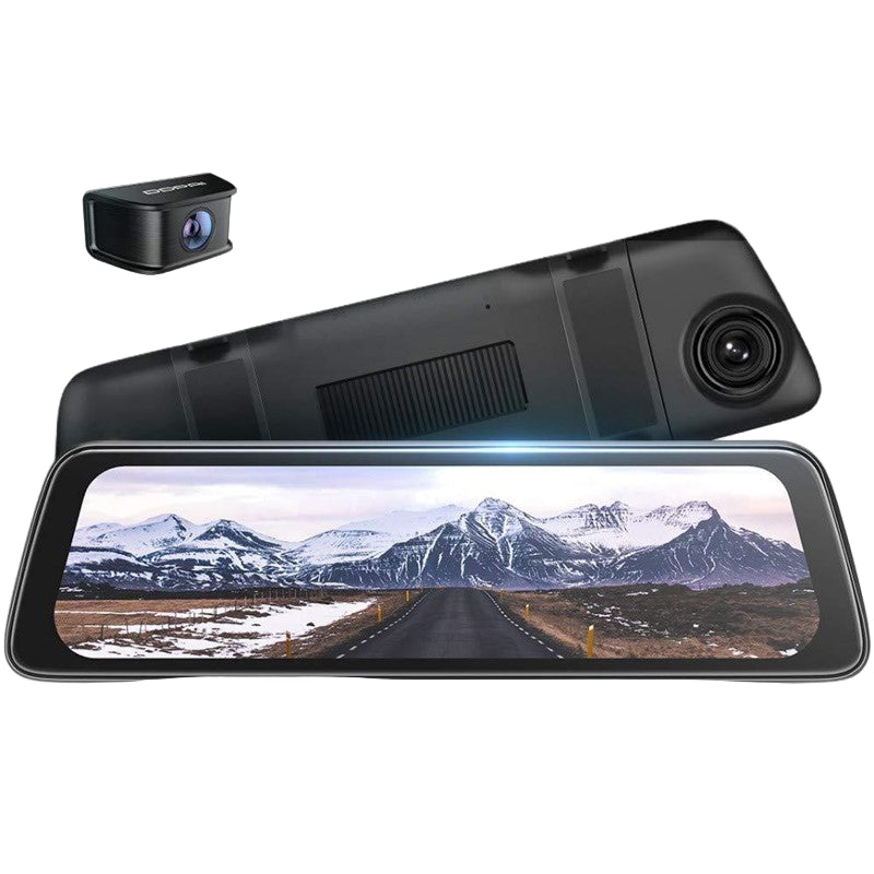 DDPAI Mola E3 Rearview Mirror Dashcam, Dual Channel with QHD 1440p+1080p, Touch Screen, Wi-Fi, G-Sensor, WDR
