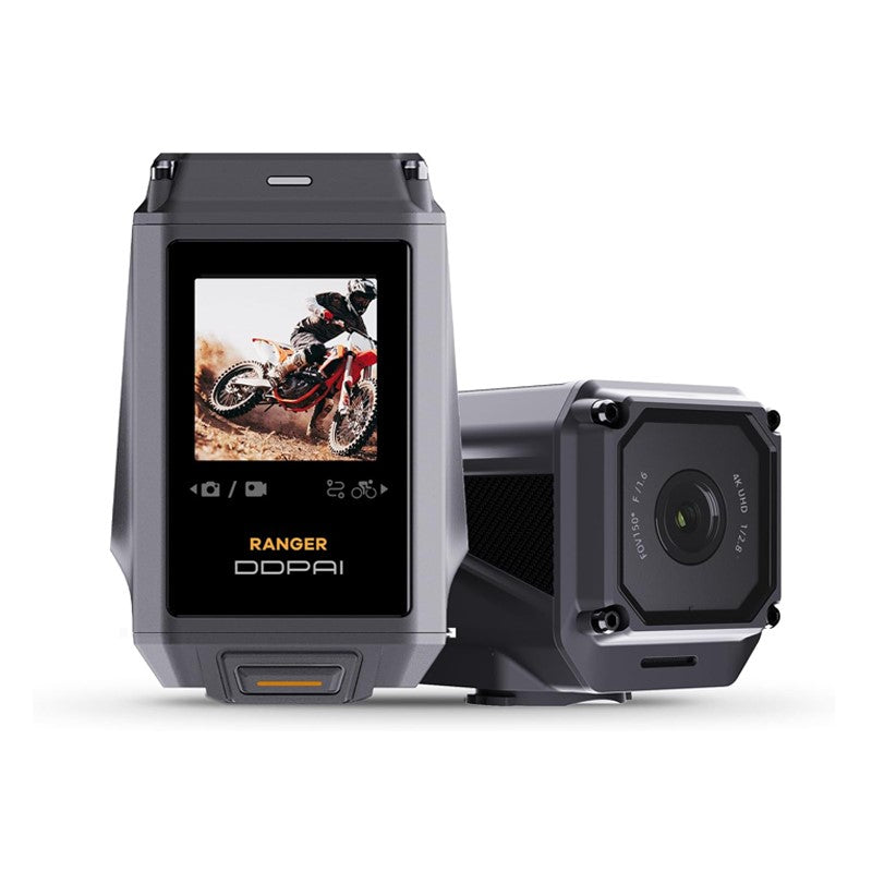 DDPAI Ranger 4K Action Camera Anti-Shake, IP67 Waterproof, Night Vision, Touchscreen, 5G Wi-Fi, GPS, and Data Recording Perfect for Cycling, Motorbike, and Travel