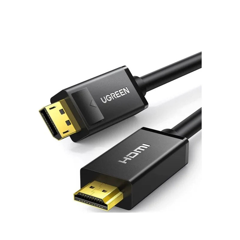 Ugreen 4K Displayport to HDMI Cable Uni-Directional UHD DP to HDMI Connector Video Display Cord for HDTV Monitor Projector Computer, 2M, DP101