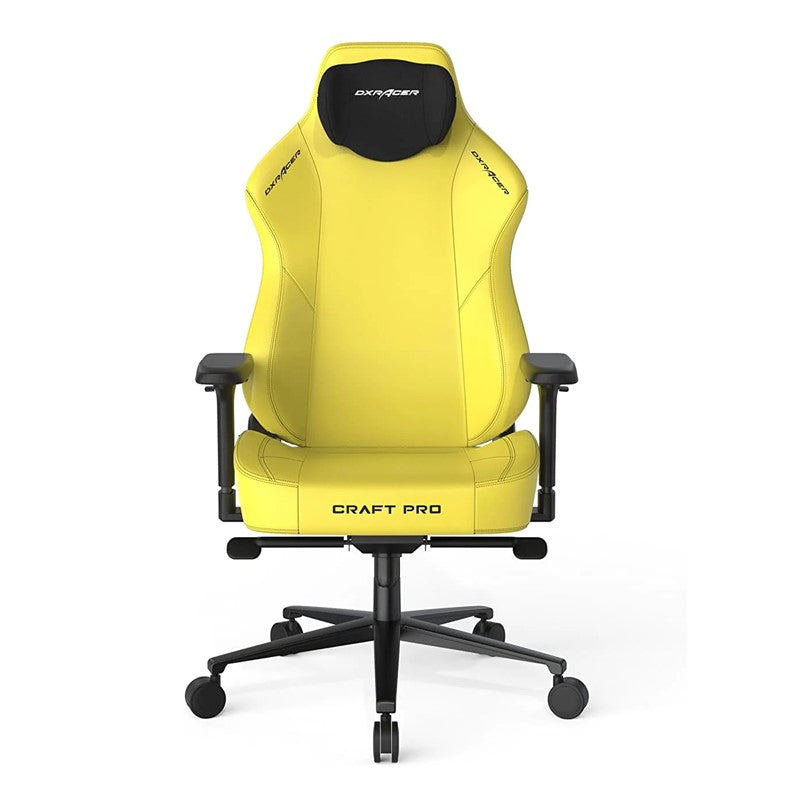 DXRacer Craft Pro Classic Gaming Chair High-Density Memory Foam, Adjustable 4D Armrests - Yellow