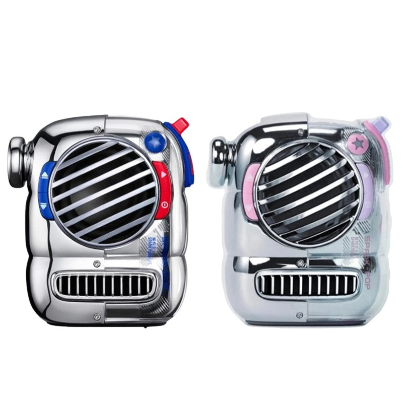 Divoom Spark-Pop Portable Bluetooth Mini Speaker – Blue & Pink